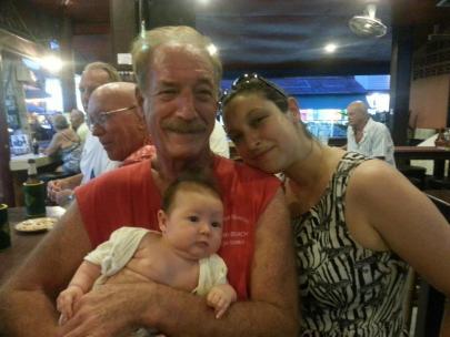 Cool babies hang out at the Outback Bar in Lamai Beach